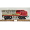 Image 3 : LINE-MAR TOYS SANTA FE BATTERY OP TIN LOCOMOTIVE 