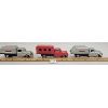 Image 1 : LOT OF 3 - LINE MAR FRICTION TOYS - SANITATION TRUCKS & OTHER