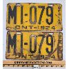 Image 1 : PAIR OF 1924 ONTARIO DEALER LICENSE PLATES