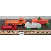 Image 1 : LOT OF 4 - LONDON TOY BEVERAGE TRUCKS & PLASTIC RACECARS
