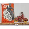 Image 1 : LOT OF 2 - BSA POST-WAR SALES BROCHURE & AUBURN RUBBER TOYS POLICE MOTORCYCLE 