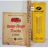 Image 1 : LOT OF 2 - FEDQUIP METAL THERMOMETER & DODGE FARGO TRUCKS MANUAL