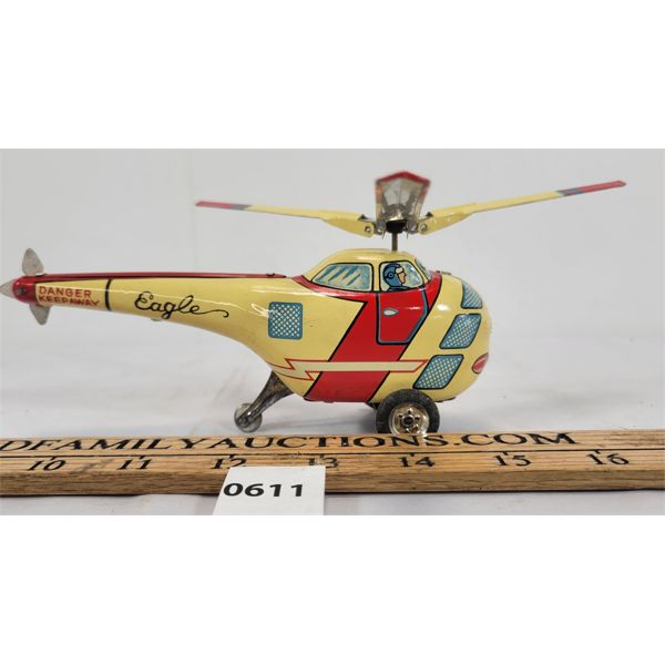 EAGLE TIN FRICTION HELICOPTER 