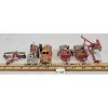 Image 2 : LOT OF 6 - DIECAST TRUCKS AND FARM IMPLEMENTS - INCL DINKY, CORGI ETC.