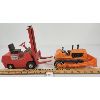 Image 1 : LOT OF 2 - PLASTIC FORK-LIFT & BATTERY OP BULLDOZER