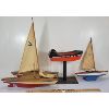 Image 2 : LOT OF 3 - WOODEN SAIL BOATS & FISHERMANS FRIEND  SEA VESSEL