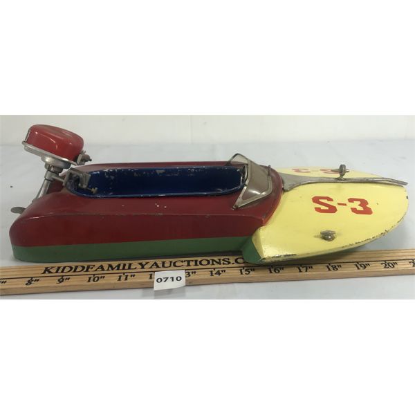 TIN SPEEDBOAT W/ SAKAI SEISAKUSHO ELECTRIC MOTOR