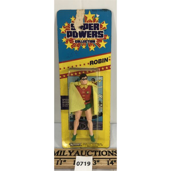 1986 KENNER ROBIN SLIM CARD SUPER POWERS COLLECTION