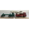 Image 1 : LOT OF 2 - BUDDY L SNORKLE AND MARX PRESSED STEEL TRUCKS