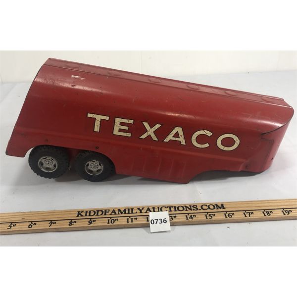 BUDDY L PRESSED STEEL TEXACO TRAILER