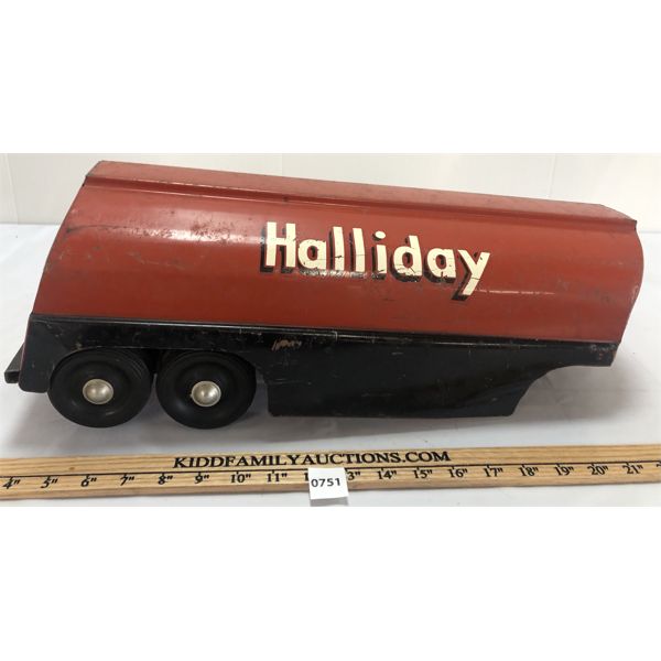 MINNITOYS (?) HALLIDAY PRESSED STEEL TRAILER