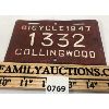 Image 1 : 1947 COLLINGWOOD BICYCLE LICENSE PLATE