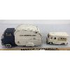 Image 3 : LOT OF 2 - MARX CITY SANITATION TRUCK & MILK TRUCK FRICTION CAR