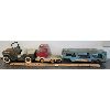 Image 3 : LOT OF 3 - TONKA ARMY JEEP, AUTOMOBILE CARRIER & TIN FORD TRUCK