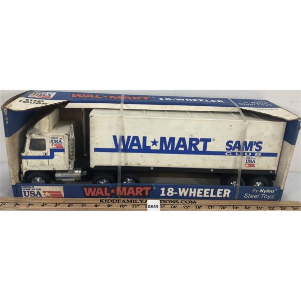 NYLINT PRESSED STEEL WALMART 18-WHEELER W/ BOX