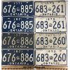 Image 1 : LOT OF 4 - PAIRS OF 1971 & 1972 ONTARIO LICENSE PLATES - SEQUENTIAL