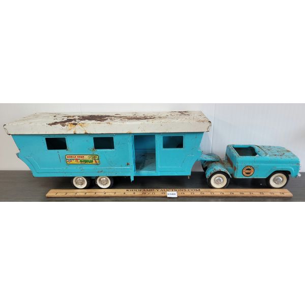 NYLINT RANCH TRUCK W/ MOBILE HOME - SEE ALL PICS