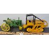 Image 1 : LOT OF 2 - JOHN DEERE TRACTOR & BULLDOZER
