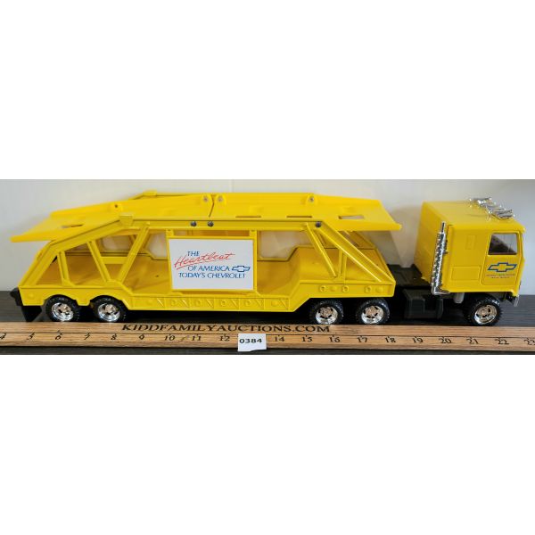 ERTL (?) DIE CAST CAR TRANSPORTER