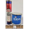 LOT OF 2 - ESSO GREASE TUBE AND SOLVENT CAN