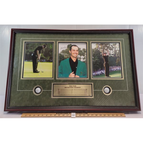 MIKE WEIR 2003 MASTERS CHAMPION FRAMED DISPLAY 