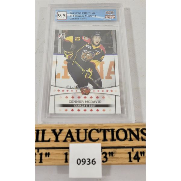 2015 ITG CHL DRAFT CONNOR MCDAVID - GRADED 9.5