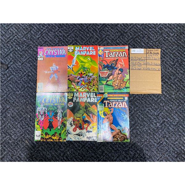 TARZAN LORD OF THE JUNGLE, MARVEL FANFARE, AND CRYSTER SAGA Comic Collection