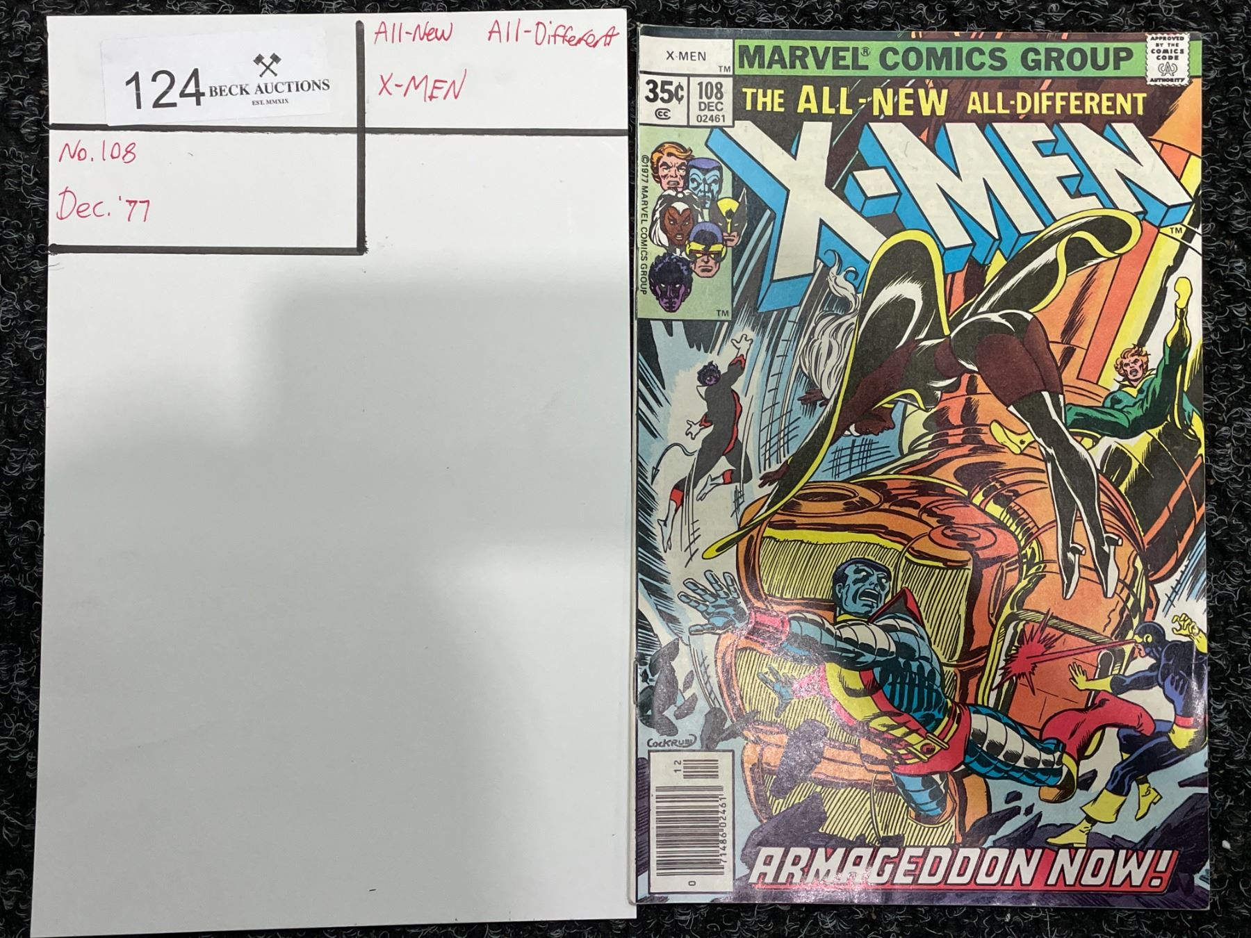 ALL-NEW ALL-DIFFERENT X-MEN NO.108 Comic - Beck Auctions Inc.