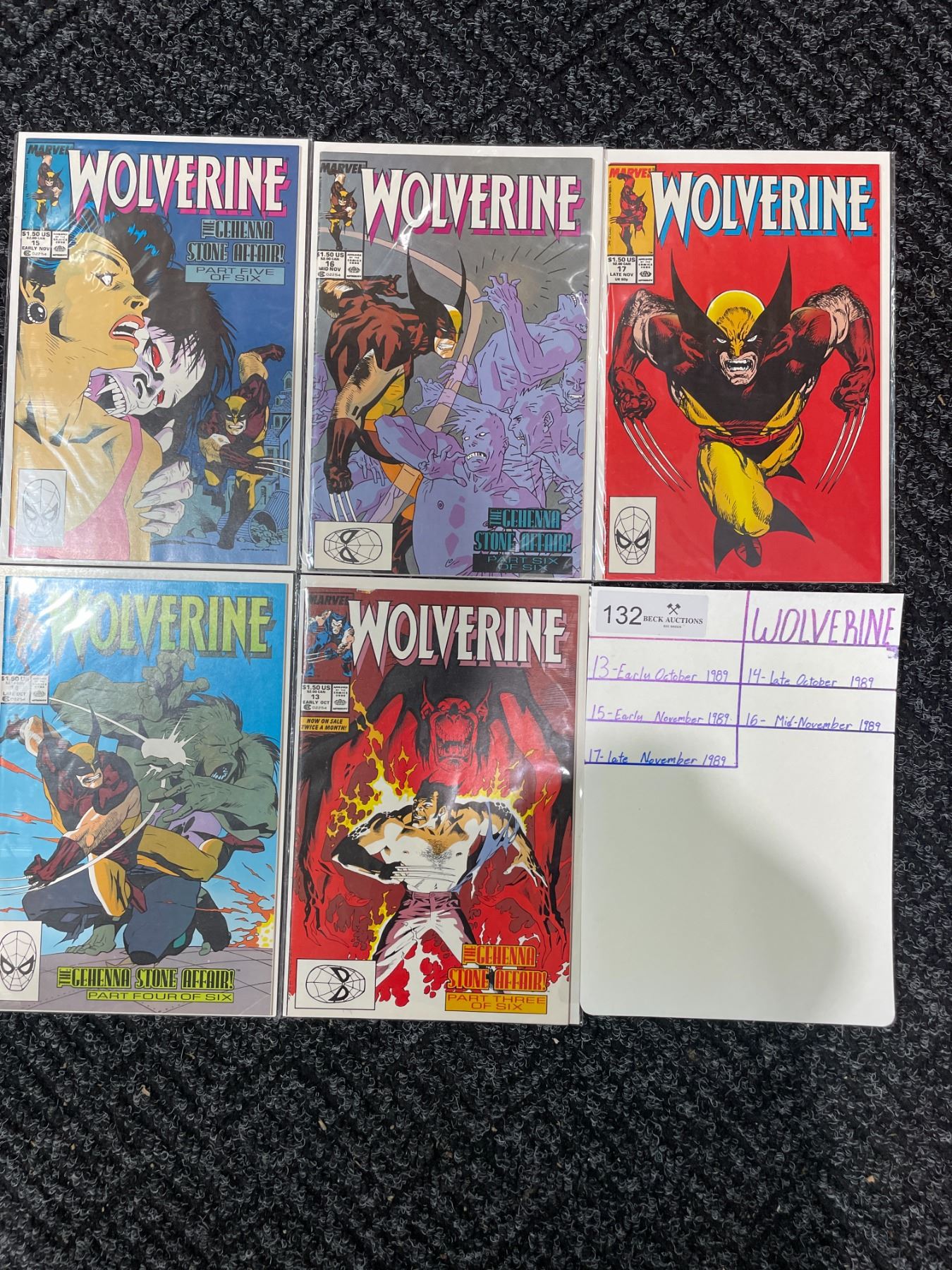 WOLVERINE Comic Collection - Beck Auctions Inc.