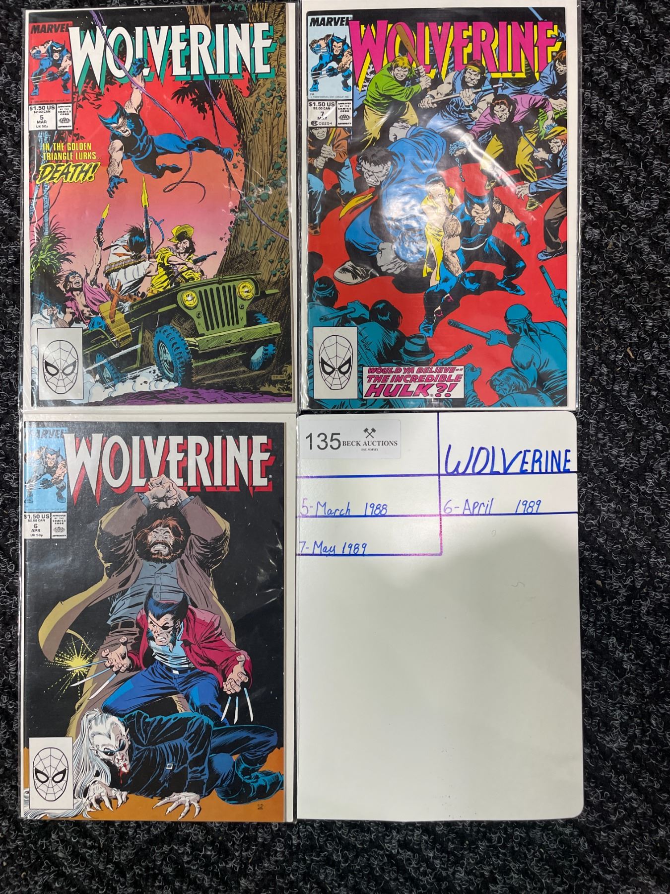 WOLVERINE Comic Collection - Beck Auctions Inc.