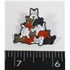 Image 1 : NEW CAT PILE LAPEL PIN