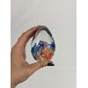 Image 3 : Set of 2 Delft Blue Porcelain Items & Hand Blown Glass Dolphin Paperweight
