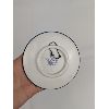 Image 4 : Set of 2 Delft Blue Porcelain Items & Hand Blown Glass Dolphin Paperweight