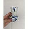 Image 7 : Set of 2 Delft Blue Porcelain Items & Hand Blown Glass Dolphin Paperweight