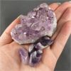 Image 4 : Lot of Amethyst Crystals - 1 Raw Cluster & 5 Polished Stones
