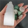 Image 6 : Selenite Tower With 3 Polished Clear Quartz & 3 Aventurine Stones 