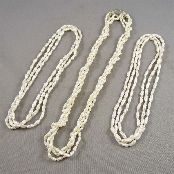 Set of 3 Freshwater Pearl Necklaces