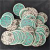 Image 2 : Box of Vintage Milk Bottle POG's - All Same Style