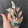 Image 7 : Set of 3 Dolphin Statues - Wood & Horn