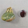 Image 4 : Set of 6 Gemstone Jewelry - Malachite, Jade, Tiger Eye, Garnet & Unakite