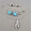 Image 1 : Set of 4 Sterling Silver 925 Jewelry 