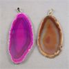 Image 3 : Set of 6 Gemstone Jewelry - Agate, Blue Lace Agate, Red Aventurine, Obsidian