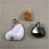 Image 4 : Set of 6 Gemstone Jewelry - Agate, Blue Lace Agate, Red Aventurine, Obsidian