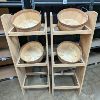 Image 1 : Set of 2 Basket Display Stands