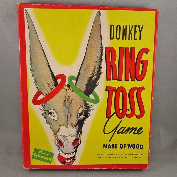 1941 Donkey Ring Toss in Original Box