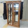 Image 1 : Gorgeous!   Light-up Wood & Glass China Cabinet Display