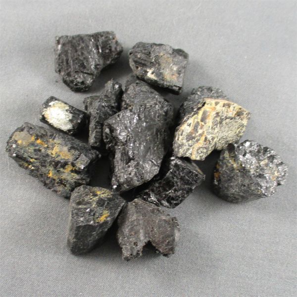 Lot of Raw Black Tourmaline Specimens 