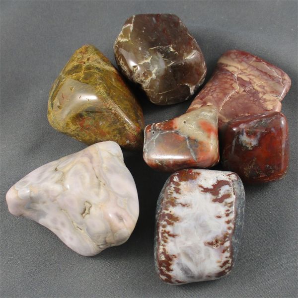 Lot of 7 Mixed Polished Stones 
