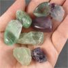 Image 2 : Lot of Raw & Polished Rainbow Fluorite Crystals - Mexico