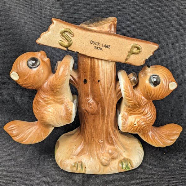 Vintage Hanging Squirrel Salt & Pepper Shaker